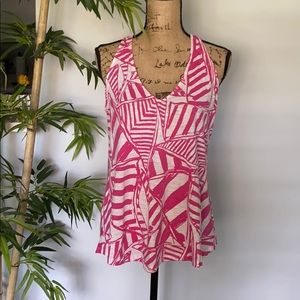 Lilly Pulitzer Minka Pink Sailboats Tank